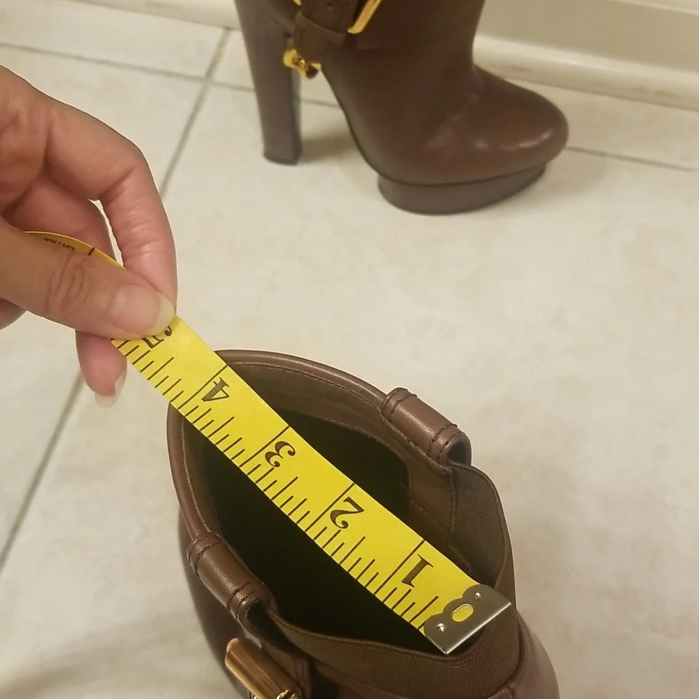 Donald J Pliner brown boots size 6.5M EUC...high heel sexy boots - Picture 14 of 16